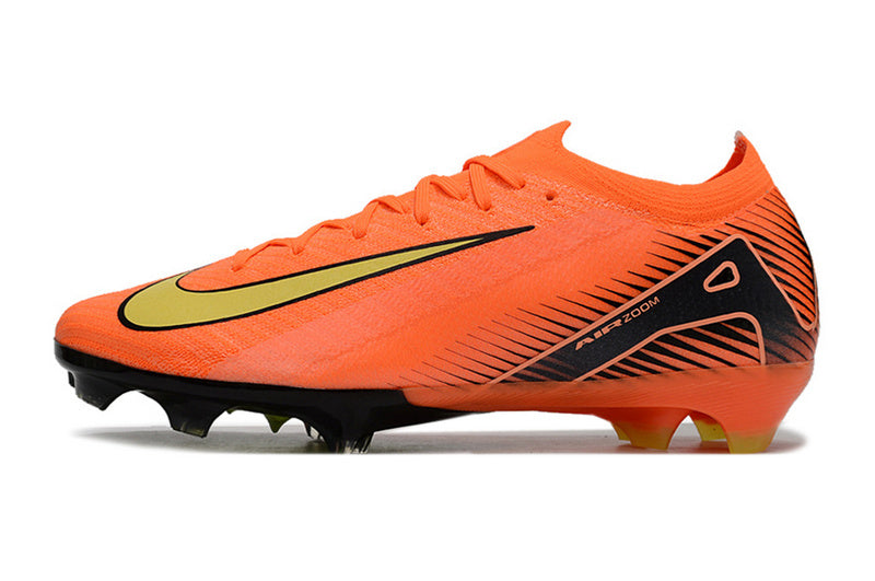 CHUTEIRA NIKE AIR ZOOM MERCURIAL VAPOR 16 ELITE CAMPO - LARANJA E AMARELA