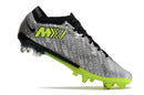 CHUTEIRA NIKE AIR ZOOM MERCURIAL VAPOR 15 ELITE TRAVA MISTA FIXA "XXV" - PRATA E VERDE