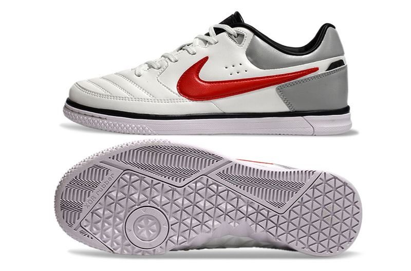 CHUTEIRA NIKE GATO FUTSAL - BRANCA E CINZA