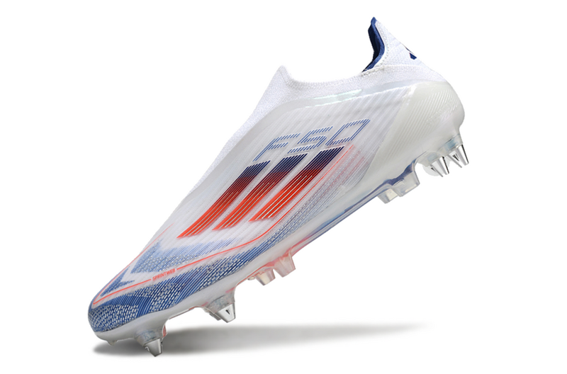 ADIDAS F50 LACELASS ELITE TRAVA MISTA "ADVACEMENT" - BRANCA E COLORIDA