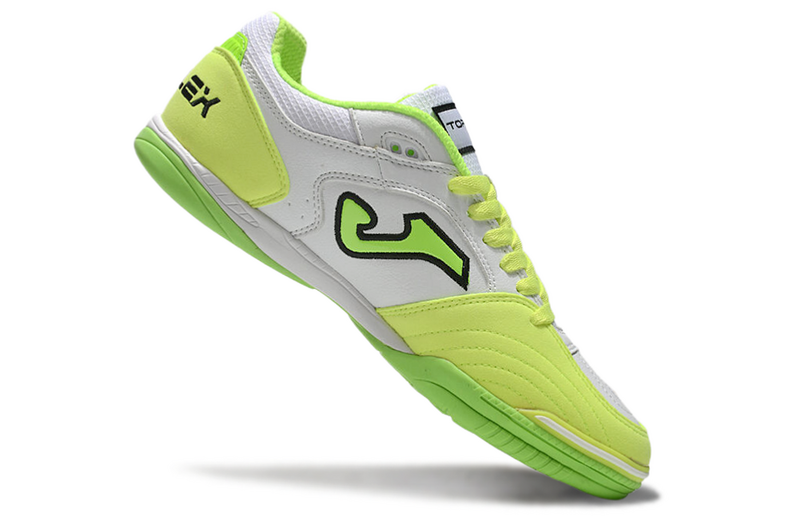 CHUTEIRA JOMA TOP FLEX FUTSAL - BRANCA E VERDE
