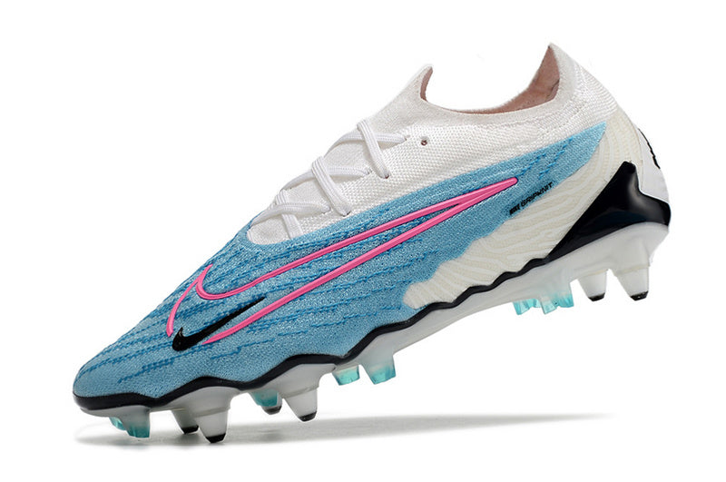 CHUTEIRA NIKE GX ELITE TRAVA MISTA FIXA - AZUL E BRANCA