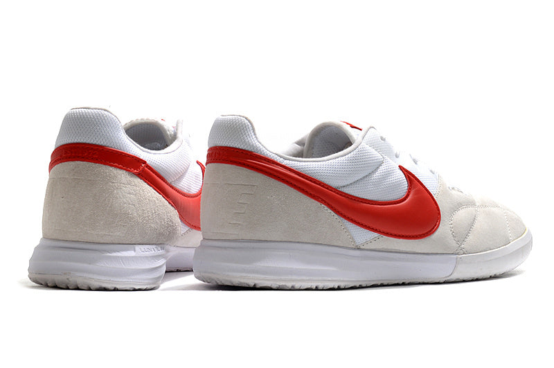 CHUTEIRA NIKE PREMIER II SALA FUTSAL - BRANCA E VERMELHA