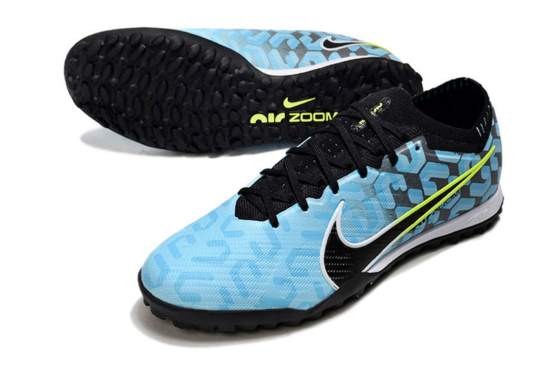 CHUTEIRA NIKE MERCURIAL AIR ZOOM VAPOR 15 ELITE SOCIETY - AZUL E PRETA