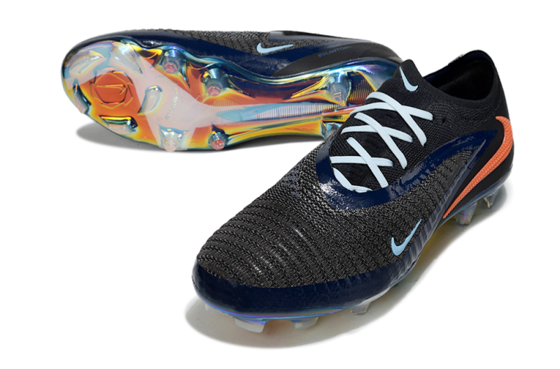 CHUTEIRA NIKE PHANTOM 6 ELITE CAMPO - PRETA E LARANJA