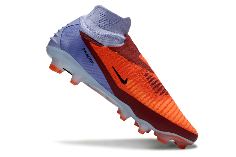 CHUTEIRA NIKE PHANTOM 6 HIGH ELITE CAMPO - LARANJA E AZUL