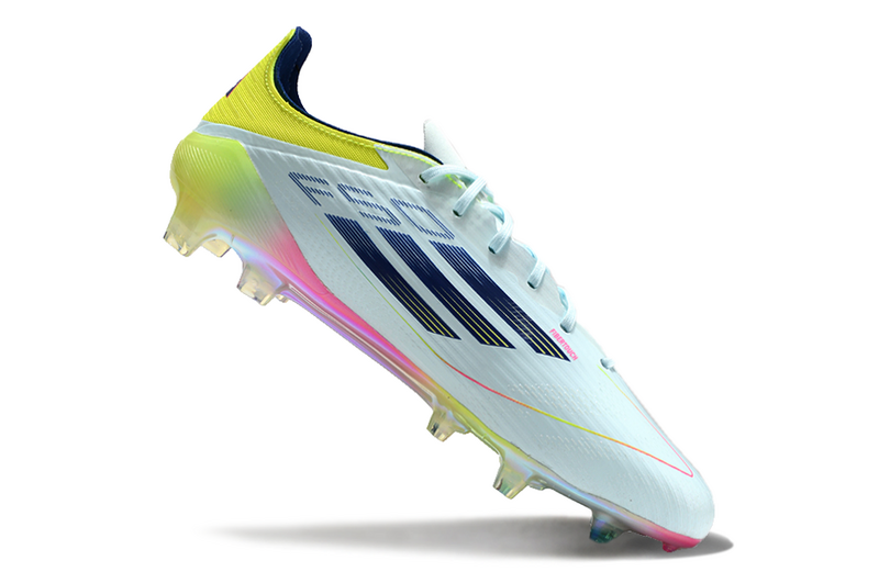 CHUTEIRA ADIDAS F50 ELITE CAMPO "OLYMPIC BOOT" - AZUL E COLORIDA