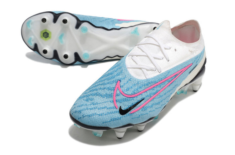 CHUTEIRA NIKE GX ELITE TRAVA MISTA FIXA - AZUL E BRANCA