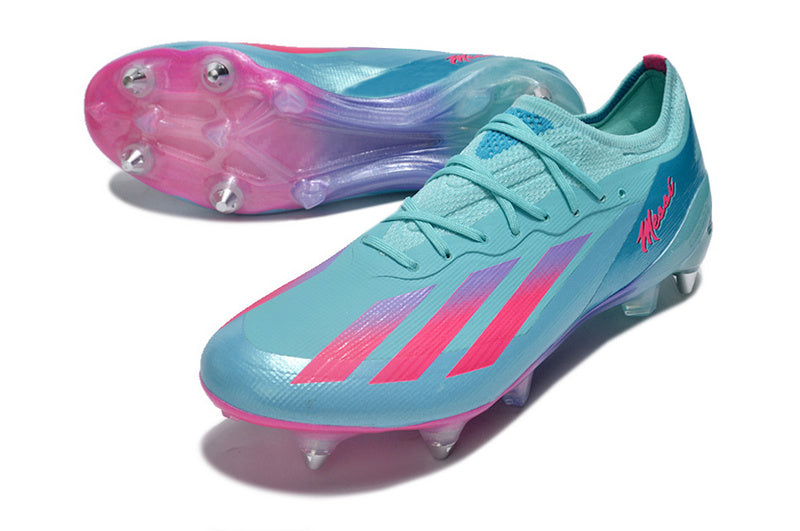 ADIDAS X CRAZYFAST.1 TRAVA MISTA "MIAMI VICE" - AZUL E ROSA