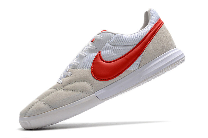 CHUTEIRA NIKE PREMIER II SALA FUTSAL - BRANCA E VERMELHA