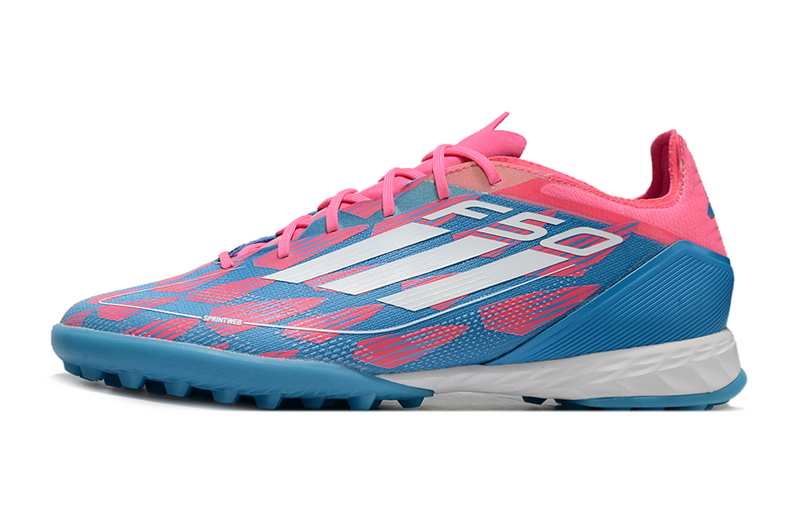CHUTEIRA ADIDAS F50 SOCIETY "REEMERGENCE" - AZUL E ROSA