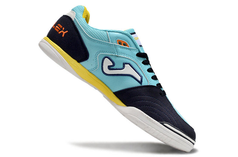 CHUTEIRA JOMA TOP FLEX FUTSAL - AZUL E PRETA