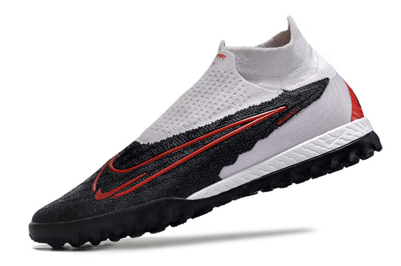 CHUTEIRA NIKE PHANTOM GX DYNAMIC FIT ELITE SOCIETY - PRETA, BRANCA E VERMELHA