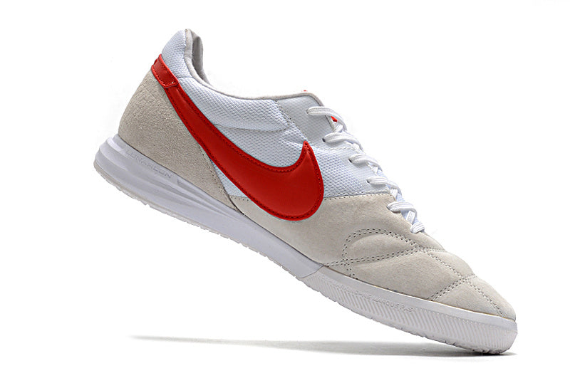 CHUTEIRA NIKE PREMIER II SALA FUTSAL - BRANCA E VERMELHA