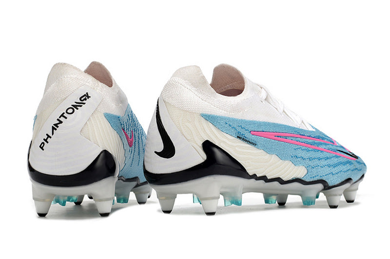 CHUTEIRA NIKE GX ELITE TRAVA MISTA FIXA - AZUL E BRANCA