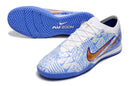CHUTEIRA NIKE AIR ZOOM MERCURIAL VAPOR 15 ELITE FUTSAL "CR7" - AZUL E BRANCA