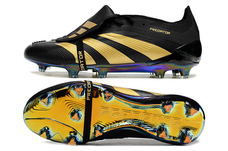 ADIDAS PREDATOR 24 FT ELITE CAMPO ''DAY SPARK'' - PRETA E DOURADA