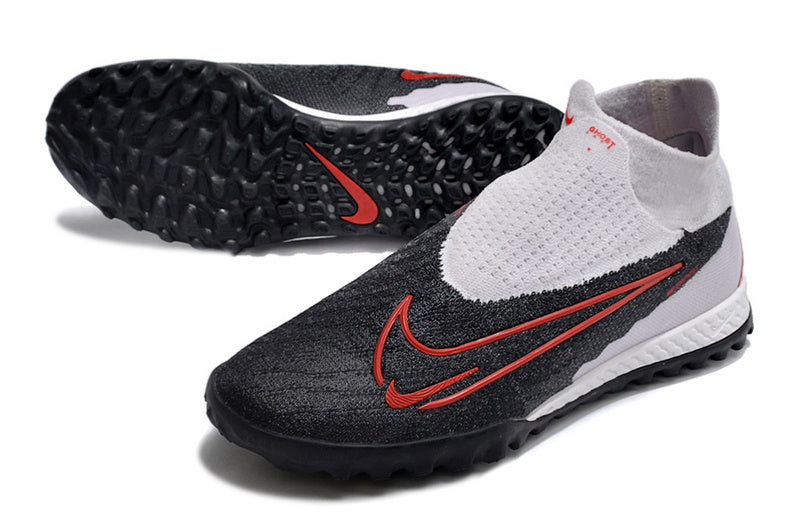 CHUTEIRA NIKE PHANTOM GX DYNAMIC FIT ELITE SOCIETY - PRETA, BRANCA E VERMELHA