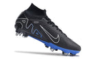 CHUTEIRA NIKE AIR ZOOM MERCURIAL SUPERFLY 9 ELITE TRAVA MISTA "SHADOW" - PRETA E AZUL