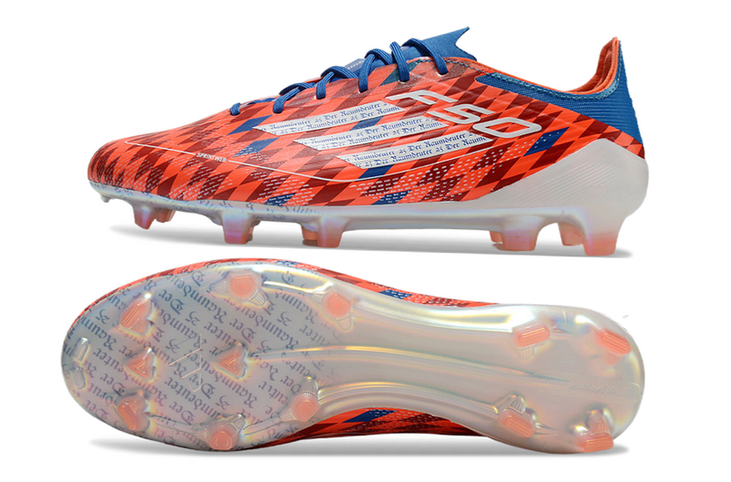 CHUTEIRA ADIDAS F50 ELITE CAMPO - VERMELHO E AZUL