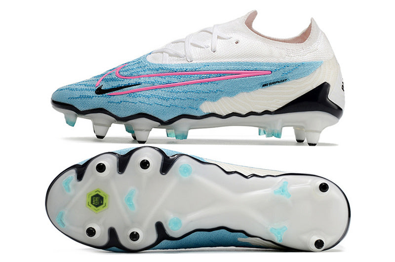 CHUTEIRA NIKE GX ELITE TRAVA MISTA FIXA - AZUL E BRANCA