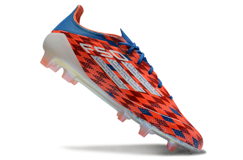CHUTEIRA ADIDAS F50 ELITE CAMPO - VERMELHO E AZUL