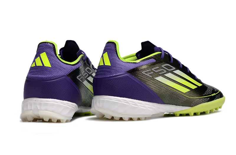 CHUTEIRA ADIDAS F50 SOCIETY "FAST REBORN" - ROXA E VERDE