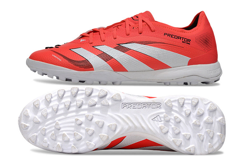 CHUTEIRA ADIDAS PREDATOR 25 ELITE SOCIETY "PURE VICTORY" - VERMELHA E BRANCA