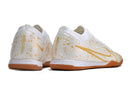 CHUTEIRA NIKE AIR ZOOM MERCURIAL VAPOR 15 ELITE FUTSAL - BRANCA E DOURADA