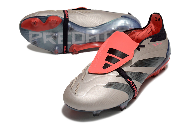 ADIDAS PREDATOR 24 FT ELITE CAMPO "VIVID HORIZON" - CINZA E LARANJA
