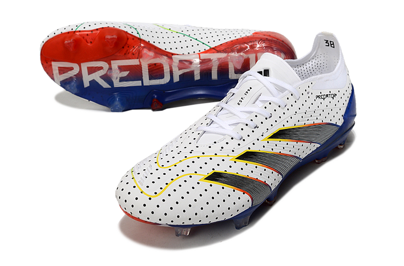 ADIDAS PREDATOR 24 ELITE CAMPO - BRANCA E AZUL