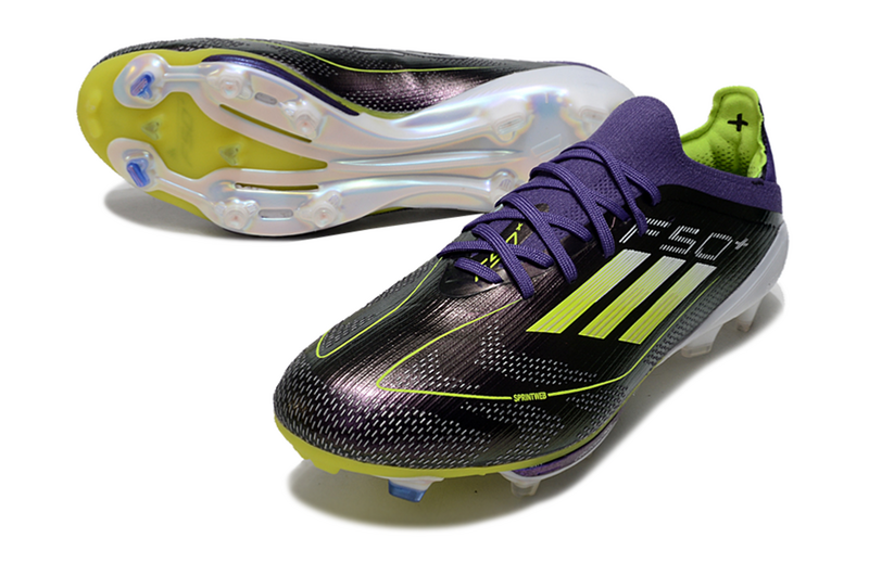 CHUTEIRA ADIDAS F50.1 LIGHTSTRIKE PRO ELITE CAMPO "FAST REBORN" - BRANCA E ROXA
