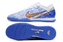 CHUTEIRA NIKE AIR ZOOM MERCURIAL VAPOR 15 ELITE FUTSAL "CR7" - AZUL E BRANCA