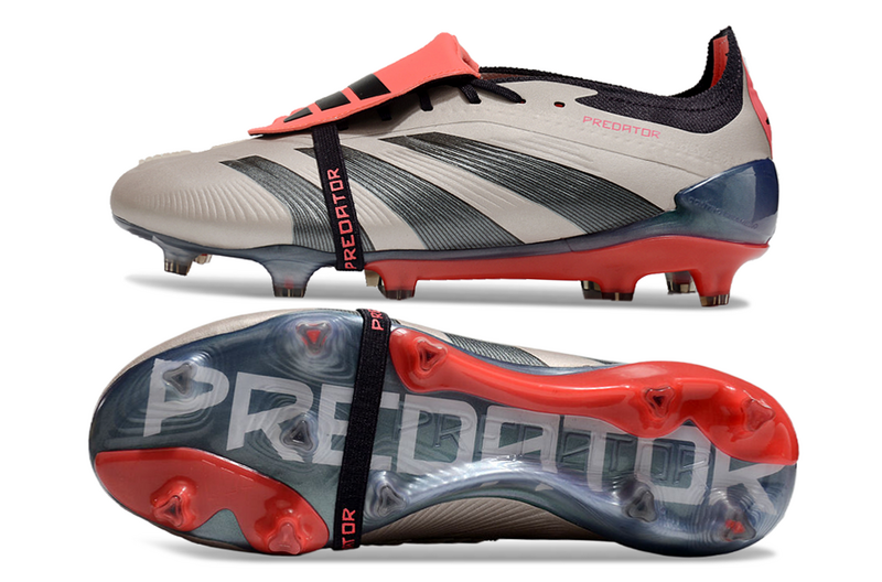 ADIDAS PREDATOR 24 FT ELITE CAMPO "VIVID HORIZON" - CINZA E LARANJA