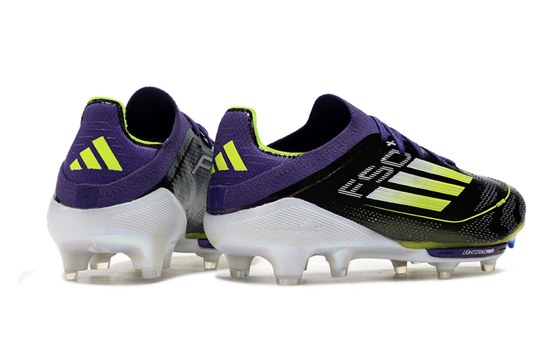 CHUTEIRA ADIDAS F50.1 LIGHTSTRIKE PRO ELITE CAMPO "FAST REBORN" - BRANCA E ROXA