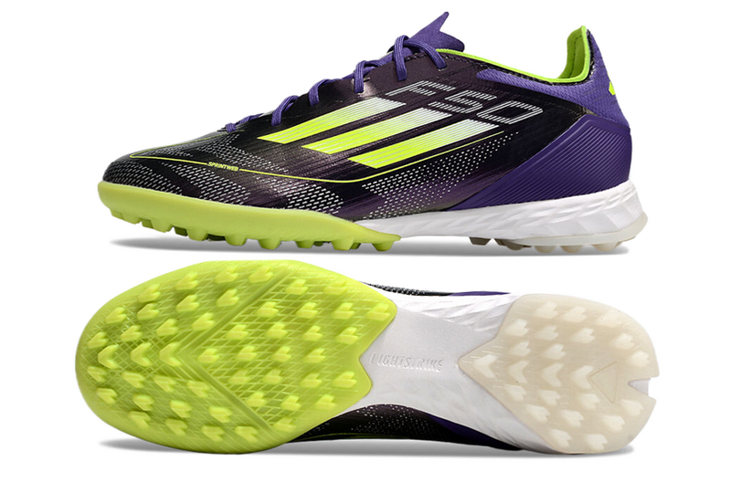 CHUTEIRA ADIDAS F50 SOCIETY "FAST REBORN" - ROXA E VERDE