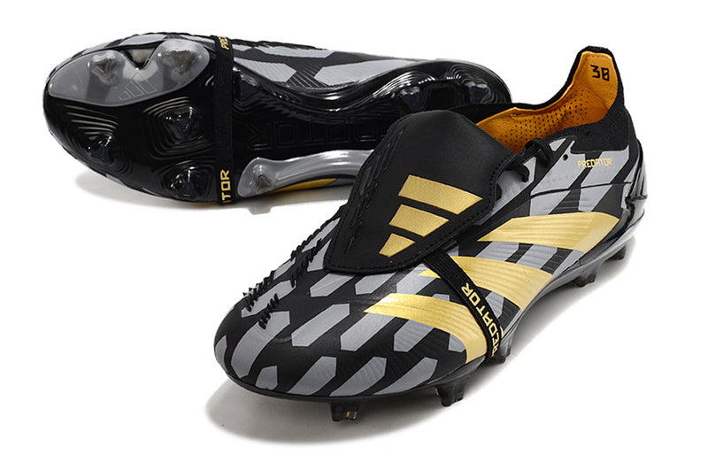 ADIDAS PREDATOR 24 FT ELITE CAMPO - PRETA E DOURADA