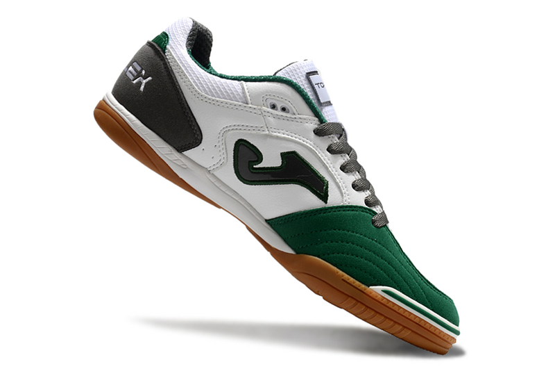 CHUTEIRA JOMA TOP FLEX FUTSAL - BRANCA E VERDE