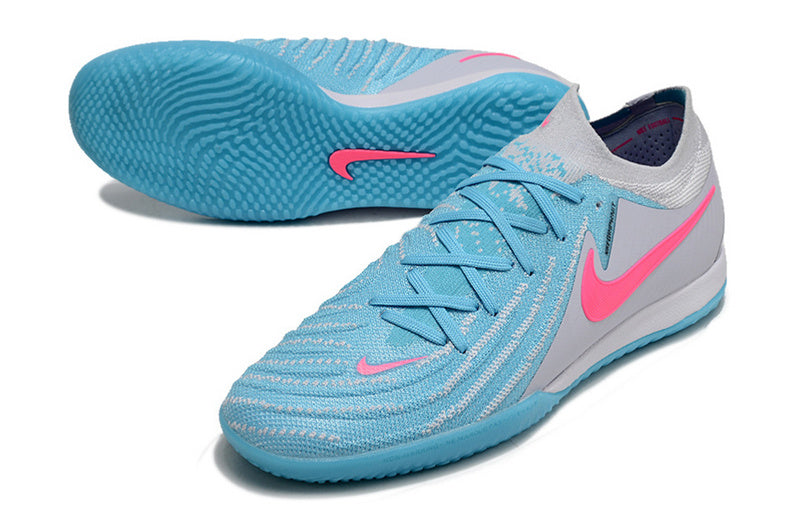 CHUTEIRA NIKE PHANTOM GX II ELITE FUTSAL - BRANCA E AZUL