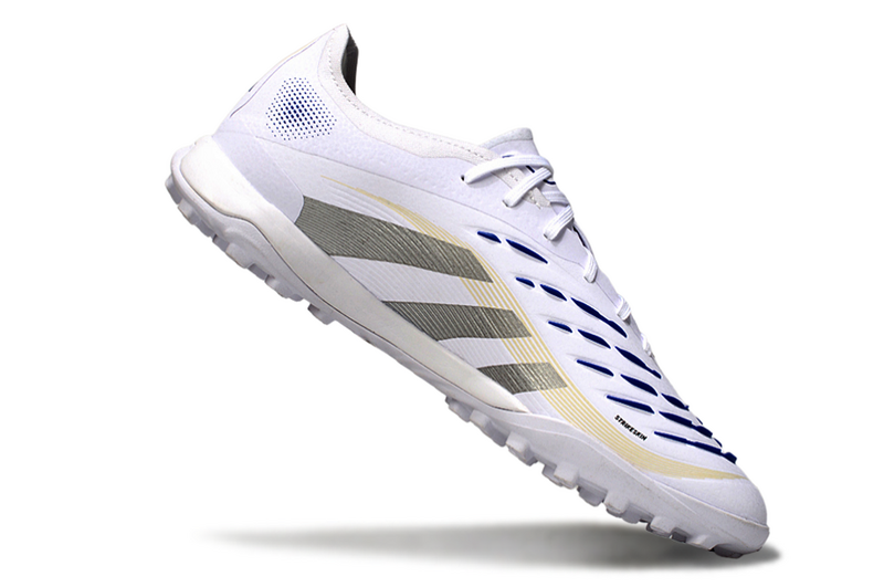 CHUTEIRA ADIDAS PREDATOR 25 ELITE SOCIETY "POLAR VICTORY" - BRANCA E AZUL