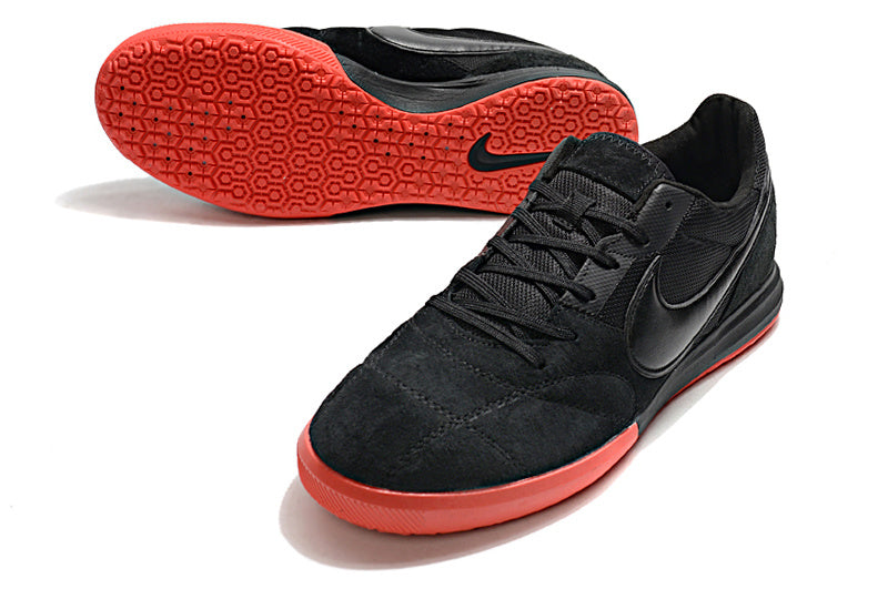 CHUTEIRA NIKE PREMIER II SALA FUTSAL - PRETA E VERMELHA