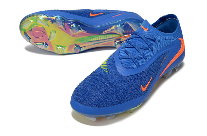 CHUTEIRA NIKE PHANTOM 6 ELITE CAMPO - AZUL E LARANJA
