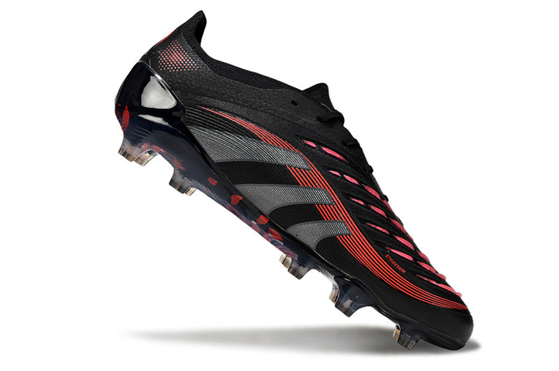 ADIDAS PREDATOR 25 ELITE CAMPO - PRETA E VERMELHA