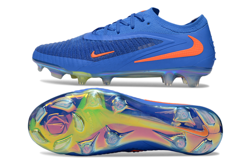 CHUTEIRA NIKE PHANTOM 6 ELITE CAMPO - AZUL E LARANJA