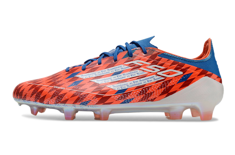 CHUTEIRA ADIDAS F50 ELITE CAMPO - VERMELHO E AZUL
