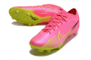 CHUTEIRA NIKE AIR ZOOM MERCURIAL VAPOR 15 ELITE TRAVA MISTA FIXA "LUMINOUS" - ROSA E AMARELA