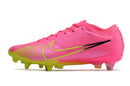 CHUTEIRA NIKE AIR ZOOM MERCURIAL VAPOR 15 ELITE TRAVA MISTA FIXA "LUMINOUS" - ROSA E AMARELA