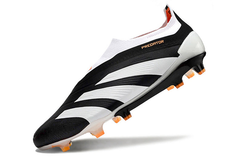 ADIDAS PREDATOR 24 LACELESS ELITE CAMPO - "PRETA E BRANCA"