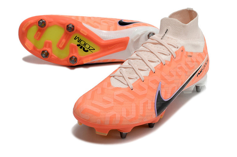 CHUTEIRA NIKE AIR ZOOM MERCURIAL SUPERFLY 9 ELITE TRAVA MISTA "UNITED" - LARANJA