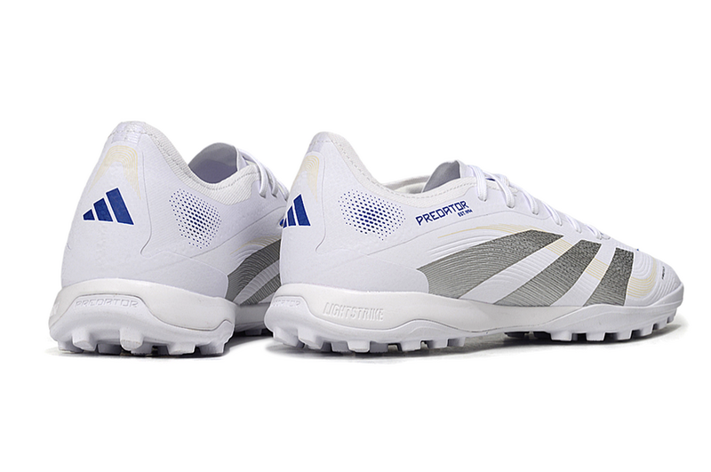 CHUTEIRA ADIDAS PREDATOR 25 ELITE SOCIETY "POLAR VICTORY" - BRANCA E AZUL